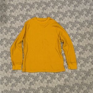 Cat & Jack Yellow Waffle Knit Top